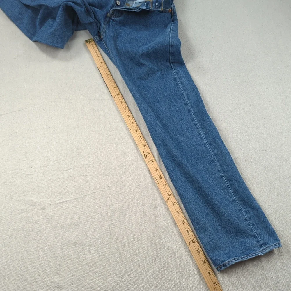 Levis 501 Jeans Mens 29x30 Blue Button Fly Casual Classic American Western